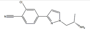 (S)-4-(1-(2-aminopropyl)-1H-pyrazol-3-yl)-2-chlorobenzonitrile