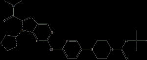 1-Piperazinecarboxylic acid 4-[6-[[7-cyclopentyl-6-[(diMethylaMino)carbonyl]-7H-pyrrolo[2 3-d]pyriMidin-2-yl]aMino]-3-pyridinyl]- 1 1-diMethylethyl ester