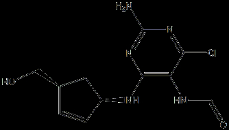 N-[2-Amino-4-chloro-6-[[(1R 4S)-4-(hydroxymethyl)-2-cyclopenten-1-yl]amino]-5-pyrimidinyl]formamide